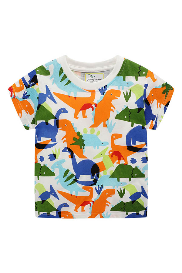 

Lovely Casual Print Multicolor Boy T-shirt, Multi