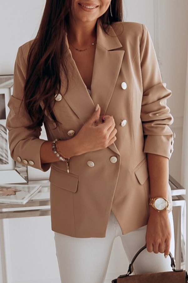 

Lovely Work Button Khaki Blazer