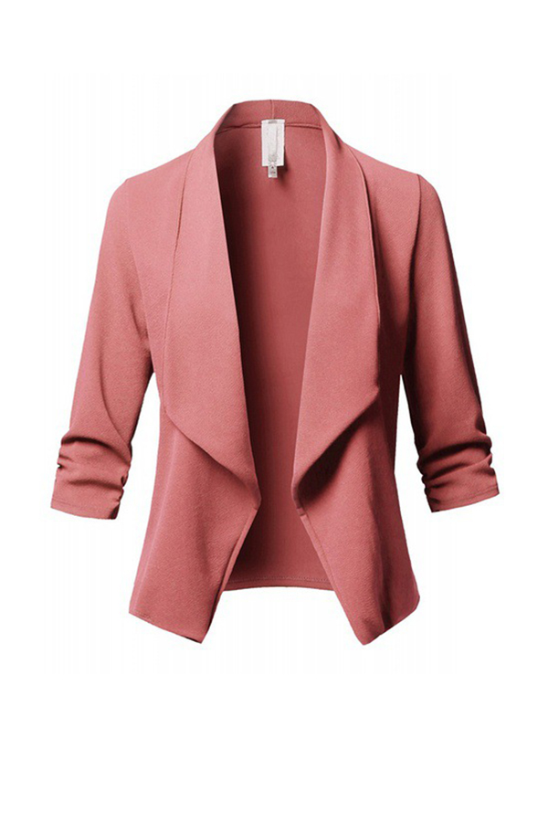 

Lovely Work Basic Pink Short Coat