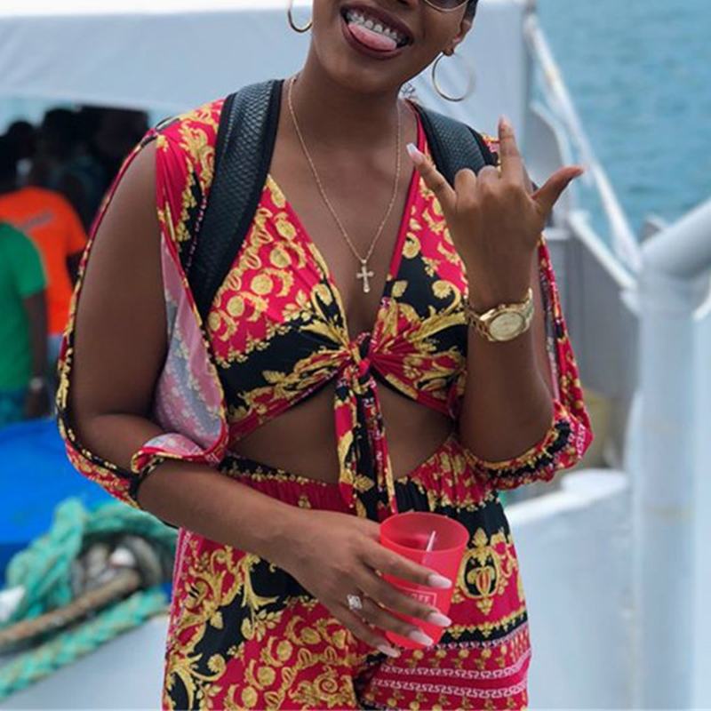 

Lovely Casual Hollow-out Multicolor Two-piece Shorts Set, Multi