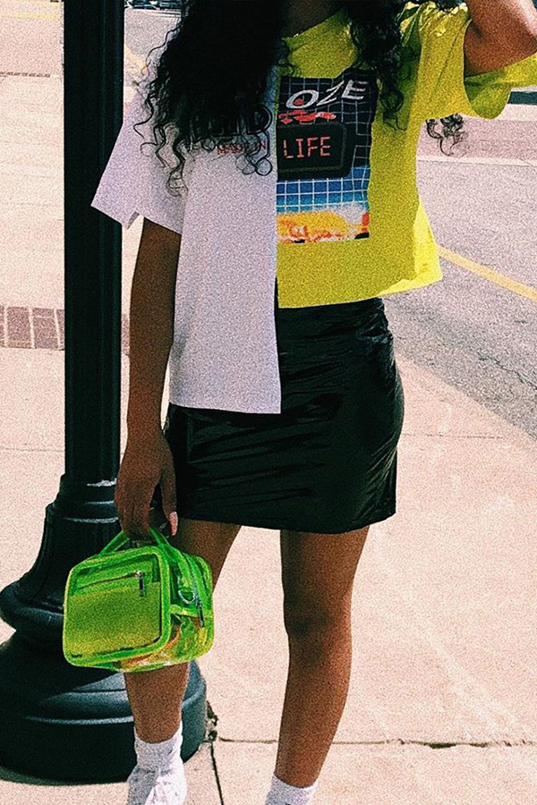 

Lovely Casual O Neck Patchwork Yellow T-shirt