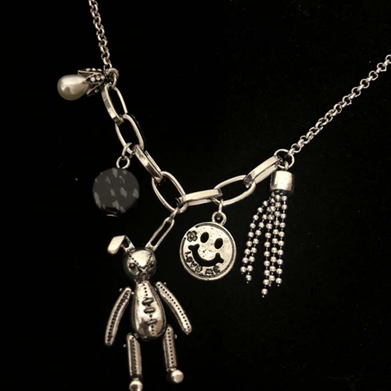 

Lovely Trendy Cartoon Silver Necklace