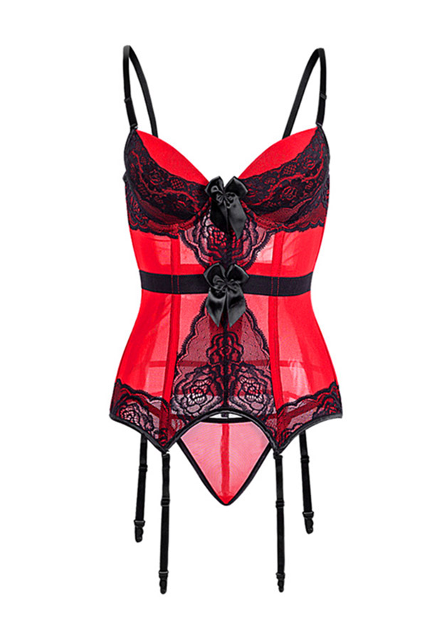 

Lovely Sexy Patchwork Red Accessories