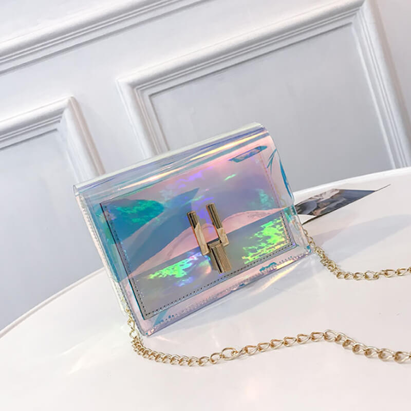 

Lovely Chic See-through Silver Crossbody Bags