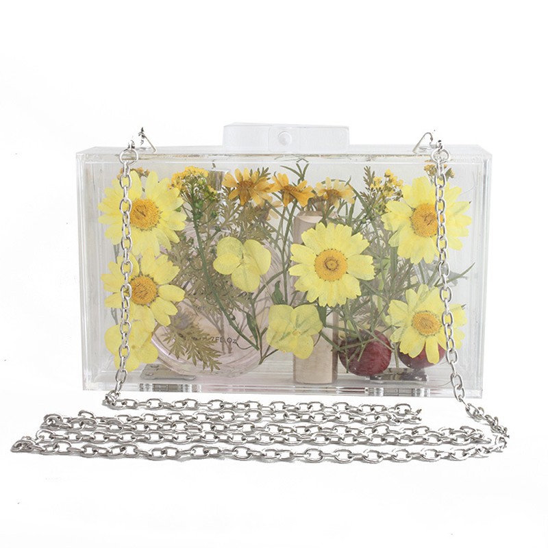

Lovely Sweet See-through Yellow Crossbody Bag
