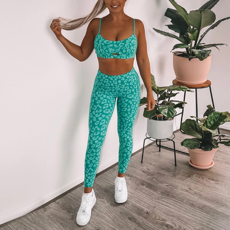 

Lovely Sportswear Floral Print Green Two-piece Pants Set