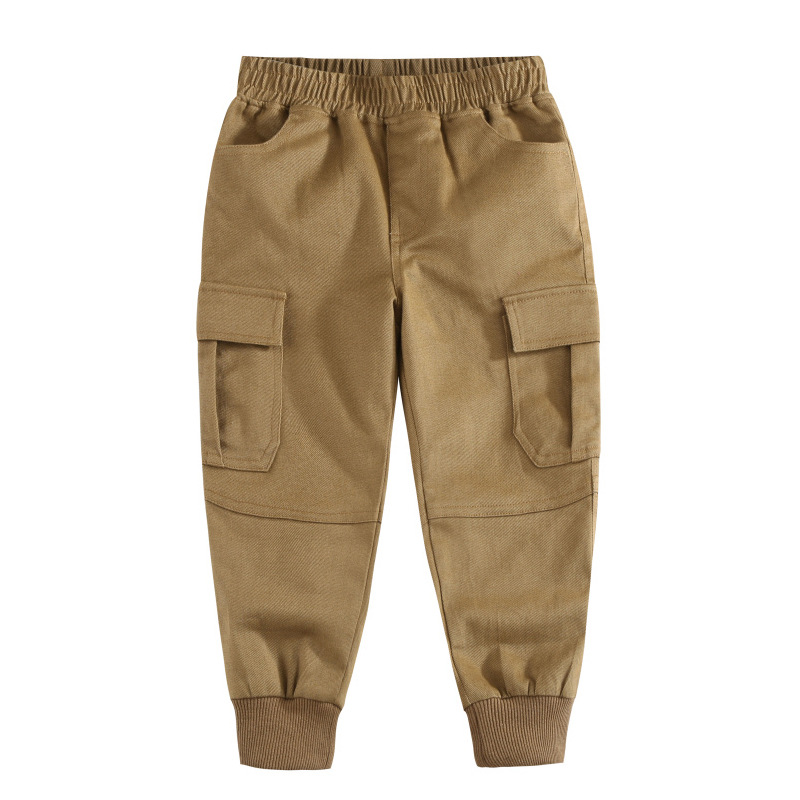 

Lovely Casual Patchwork Khaki Boys Pants