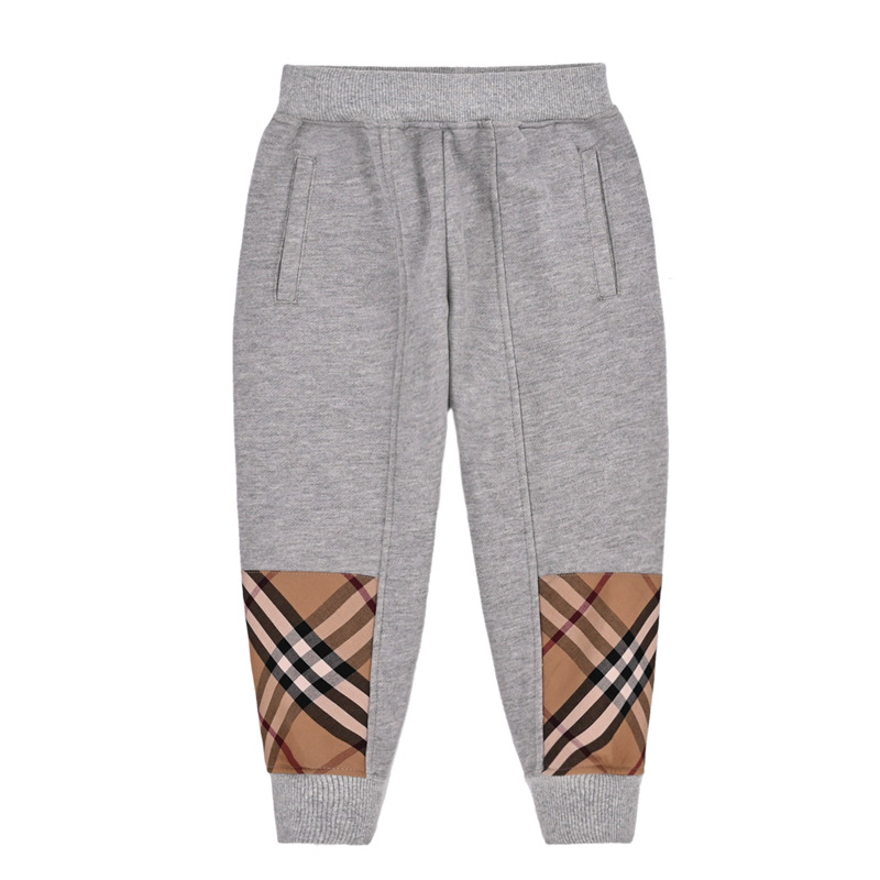 

Lovely Casual Patchwork Grey Boys Pants