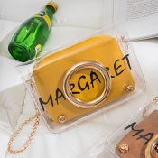 Lovely Chic Letter Yellow Messenger Bag