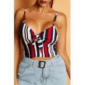 Lovely Trendy Striped Multicolor Camisole