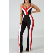Lovely Trendy Striped Black One-piece Jumpsuit