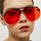 Lovely Chic Big Frame Design Red Sunglasses