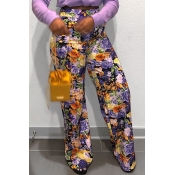 Lovely Bohemian Print Multicolor Pants
