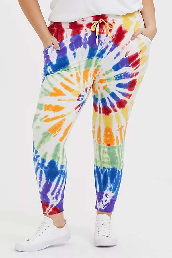 

Lovely Casual Tie-dye Multicolor Plus Size Pants, Multi