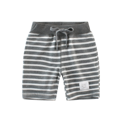 

Lovely Trendy Striped Grey Boy Shorts, Gray stripe