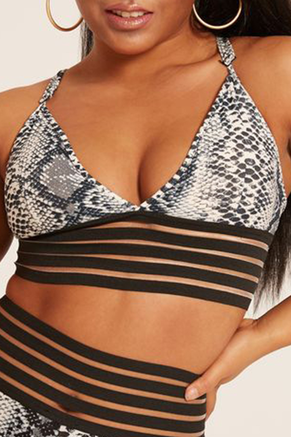 

Lovely Sportswear Snakeskin Print Camisole, Cobra