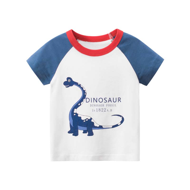 

Lovely Trendy Patchwork Blue Boy T-shirt
