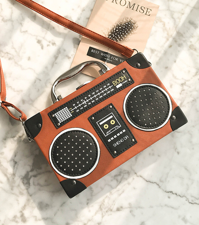 

Lovely Trendy Patchwork Brown Crossbody Bag