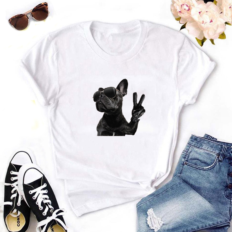 

Lovely Casual O Neck Print White T-shirt