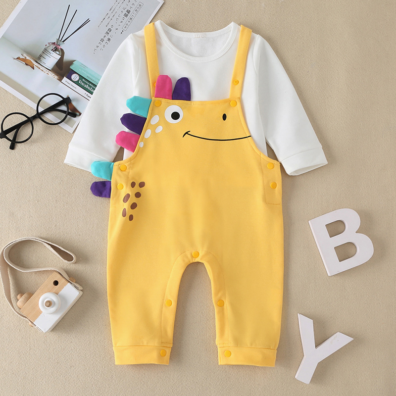 

Lovely Sweet Cartoon Yellow Girl Two-piece Pants Set