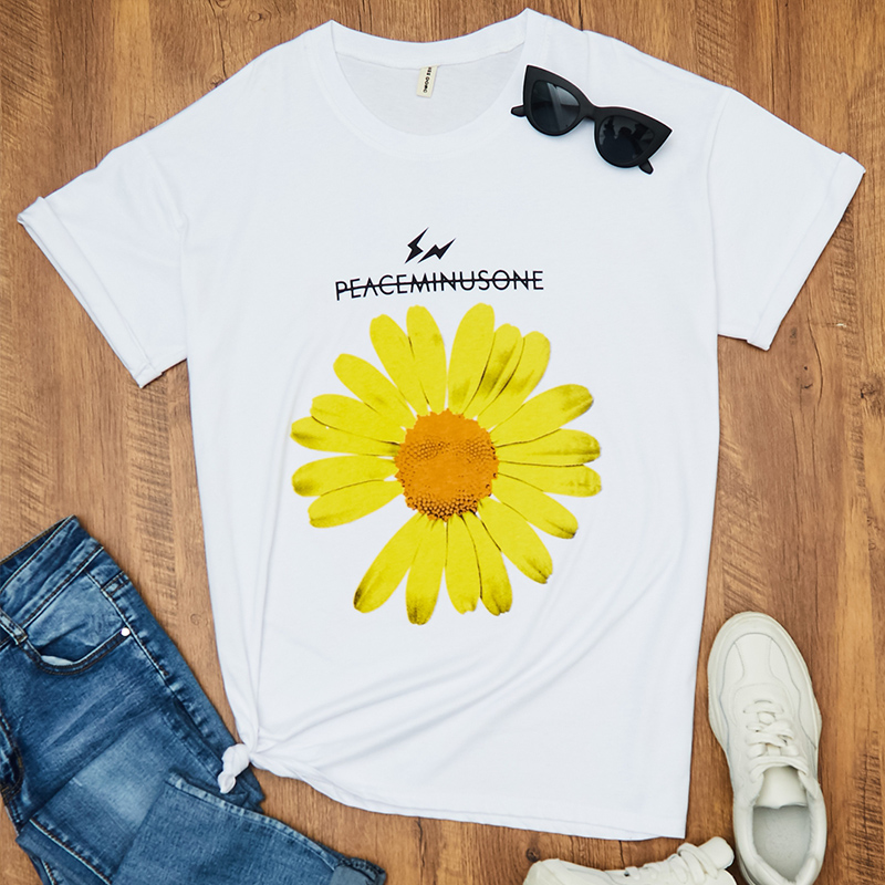 

Lovely Casual O Neck Print White T-shirt