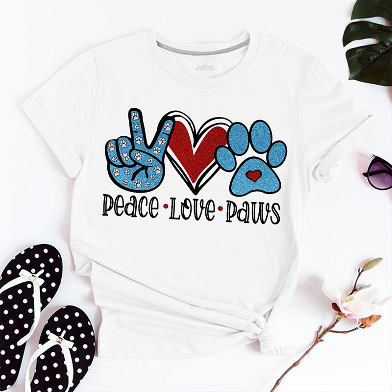 

Lovely Casual O Neck Print White T-shirt