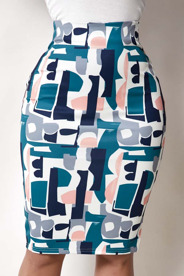

Lovely Trendy Print Multicolor Skirt, Multi