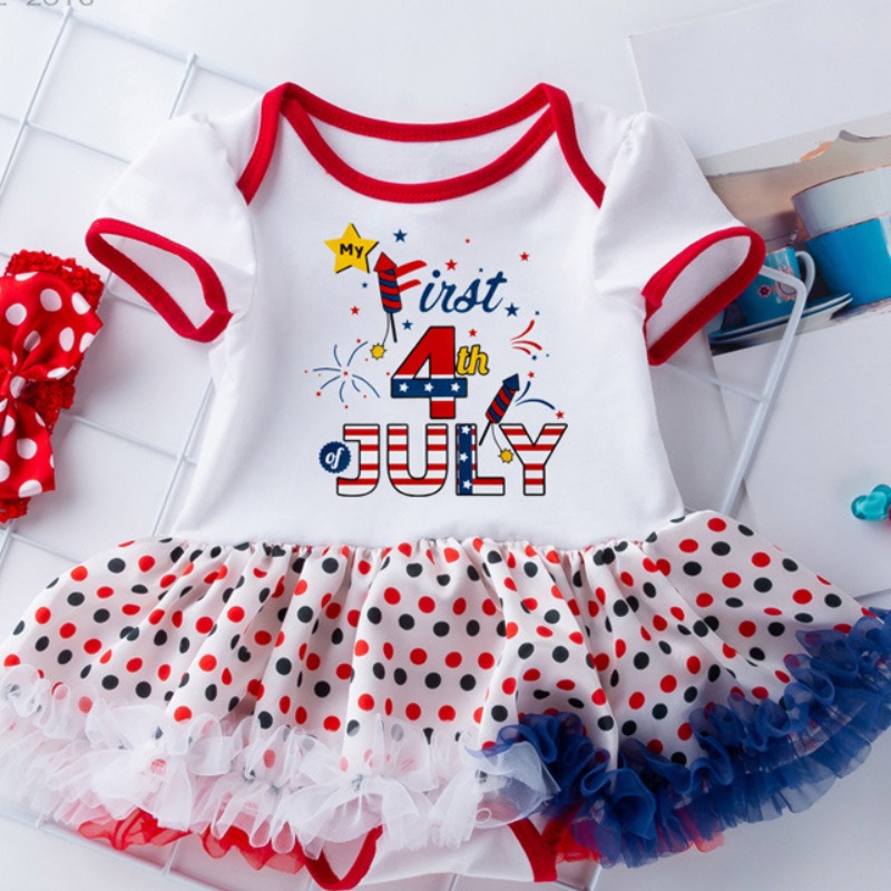 

Lovely Sweet Dot Print Red Girl Mini Dress, Red dot