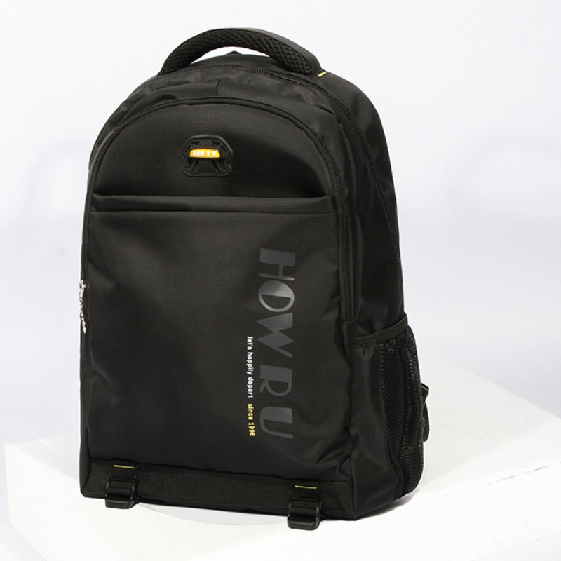 

Lovely Leisure Zipper Design Black Backpack