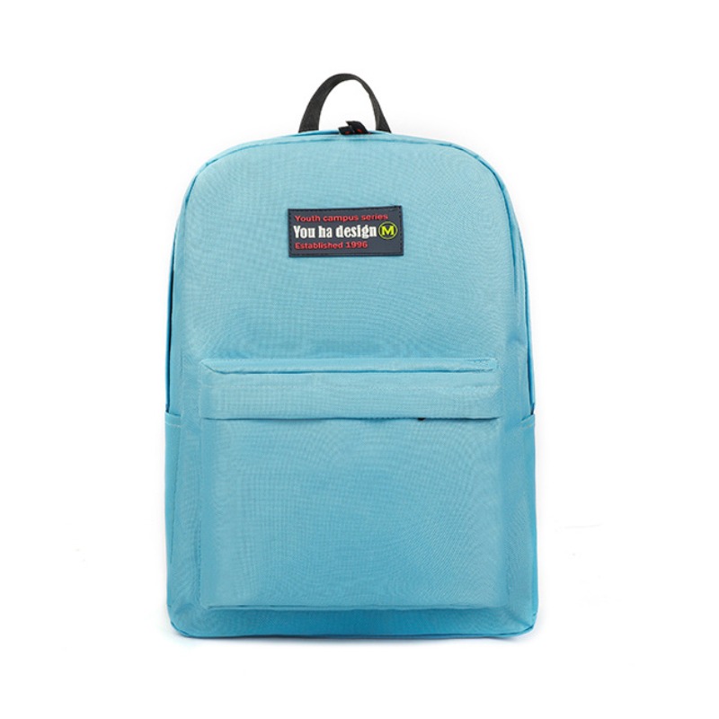 

Lovely Leisure Zipper Design Baby Blue Backpack