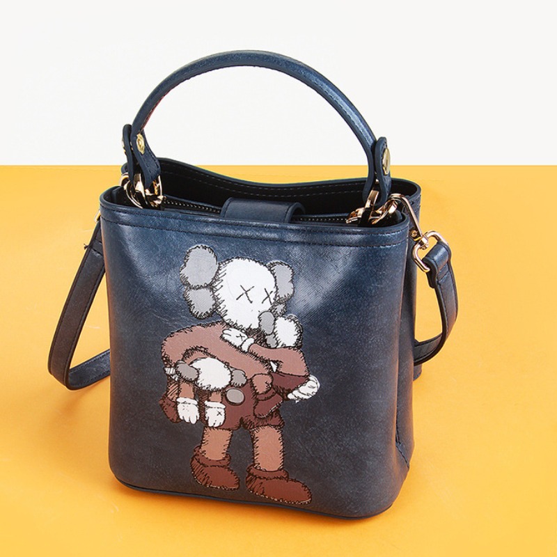 

Lovely Stylish Cartoon Blue Multicolor Backpack