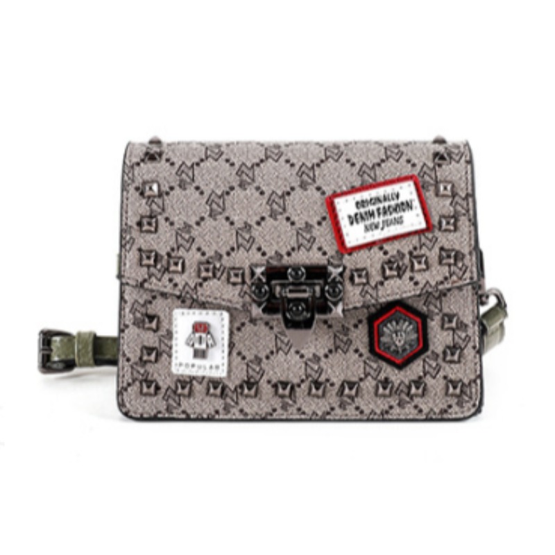 

Lovely Trendy Print Khaki Crossbody Bag