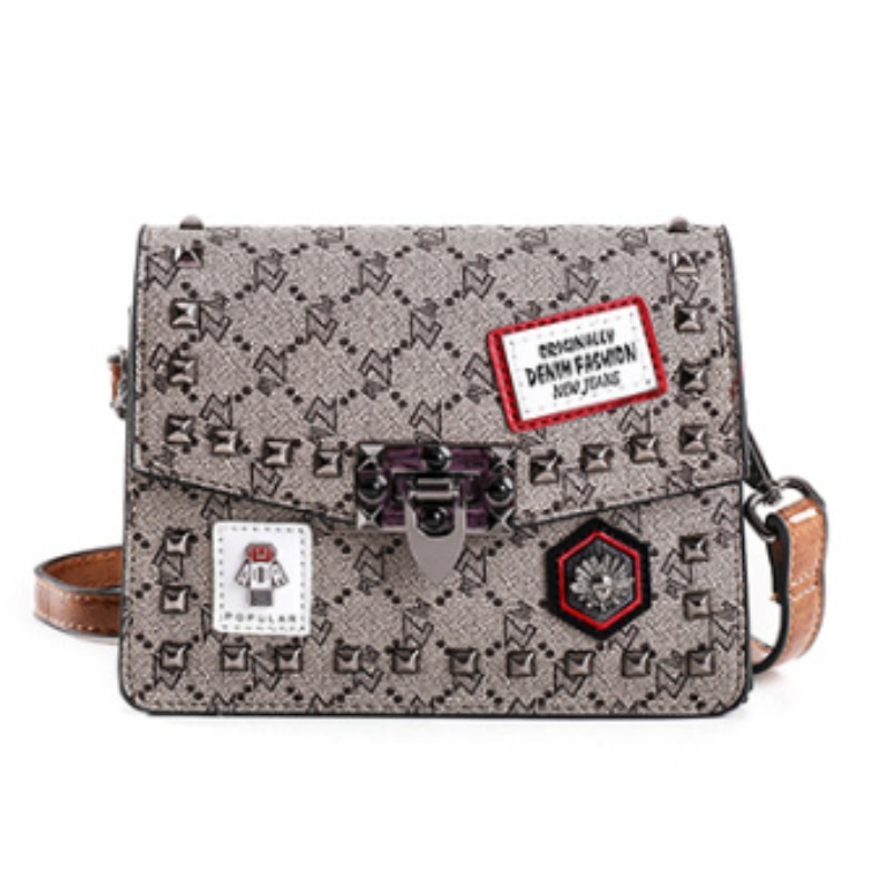 

Lovely Trendy Print Brown Crossbody Bag