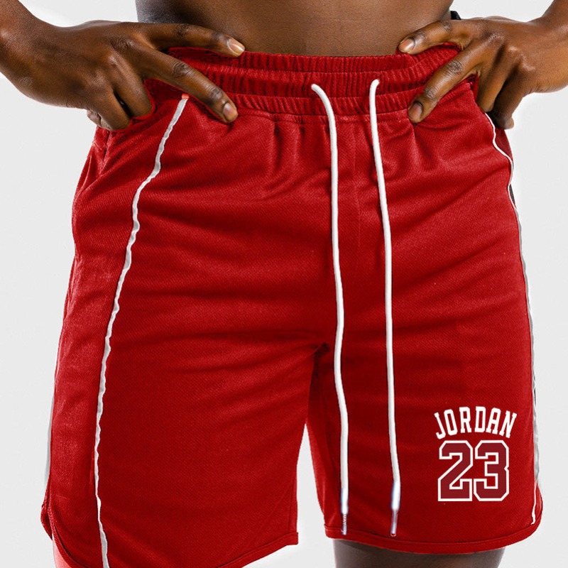

Lovely Sportswear Letter Red Shorts