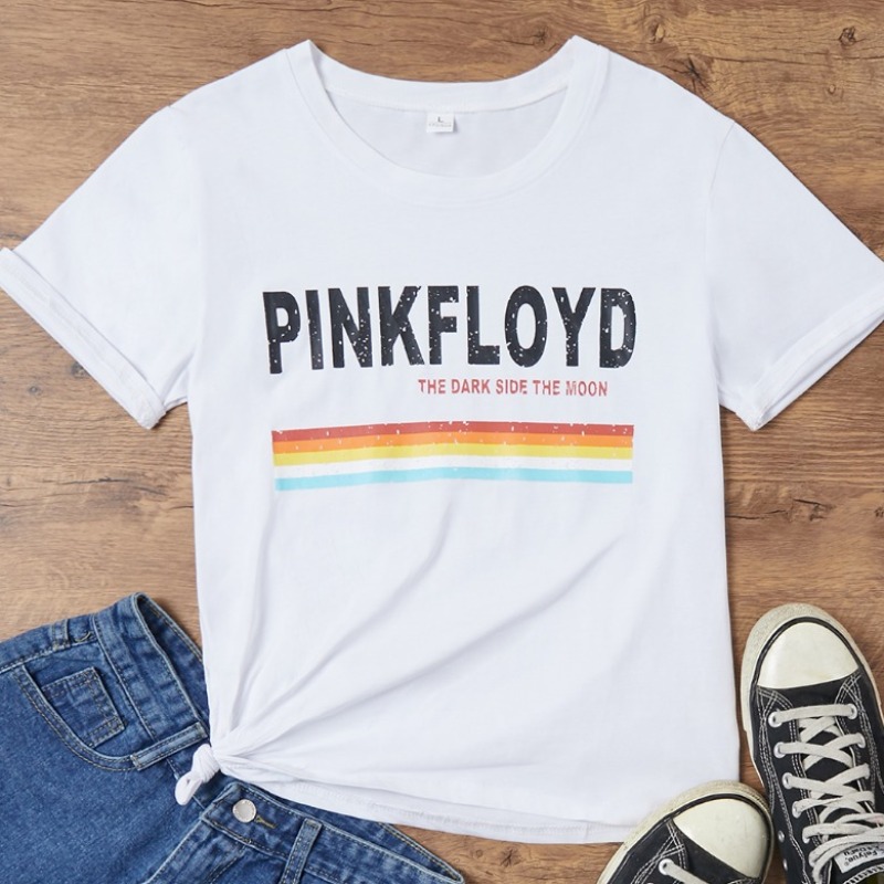 

Lovely Casual O Neck Letter Print White T-shirt