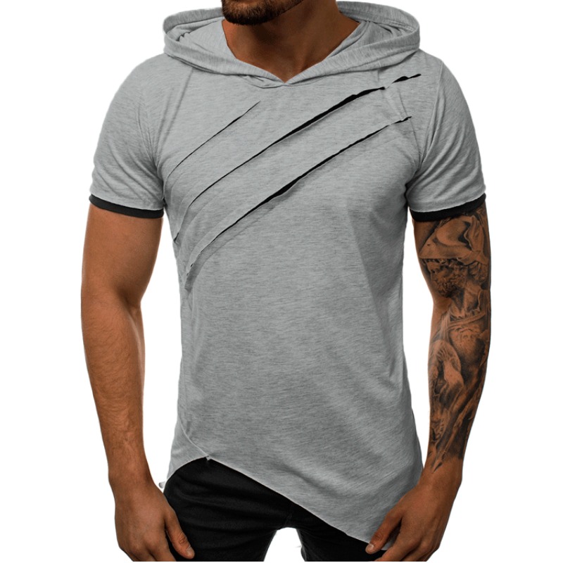 

Lovely Leisure Patchwork Light Grey T-shirt