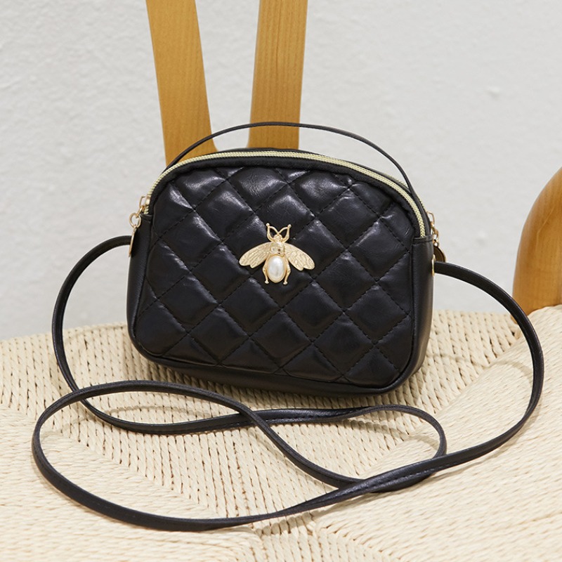 

Lovely Stylish Zipper Design Black Crossbody Bag