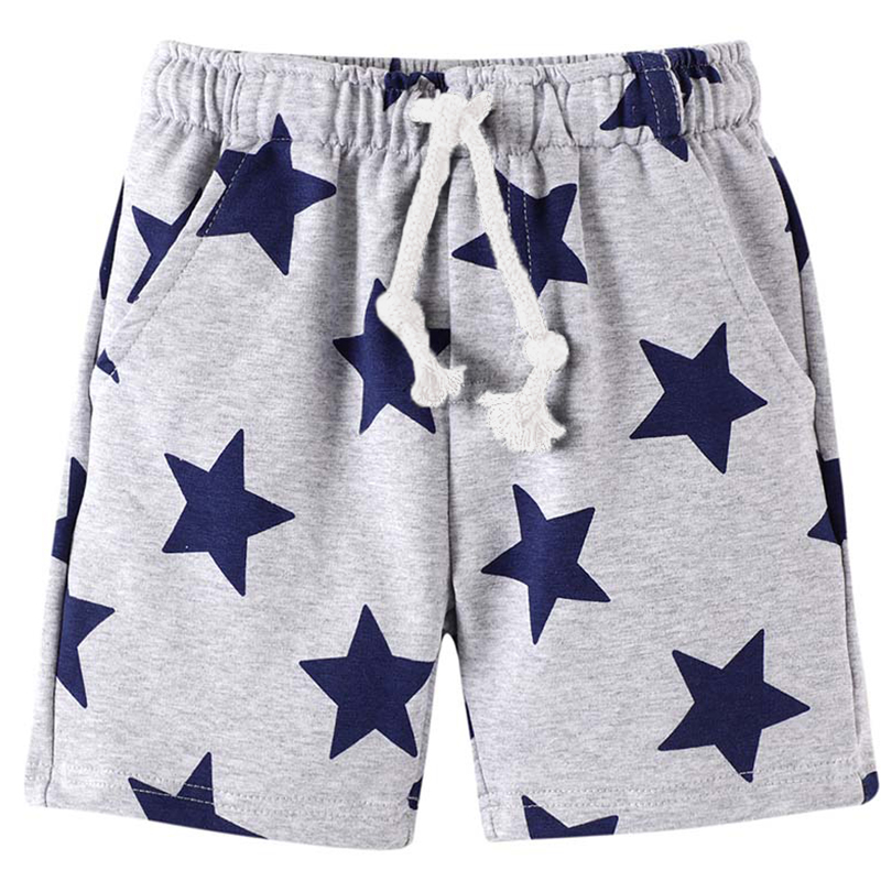 Lovely Casual Print Grey Boy Shorts