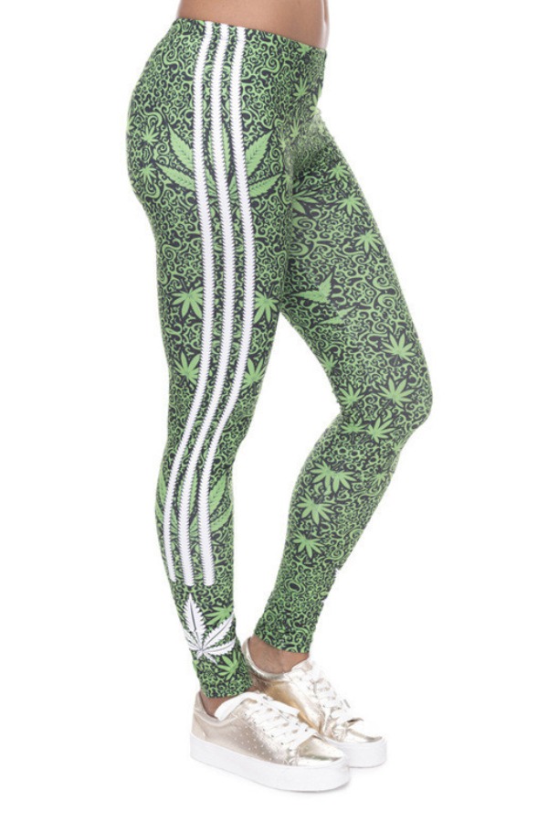 

Lovely Sportswear Print Green Pants