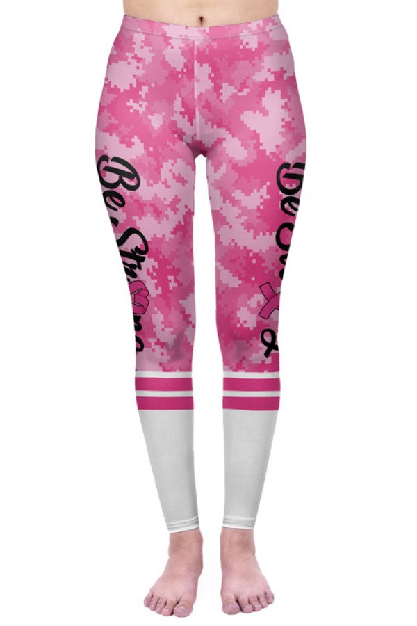 

Lovely Sportswear Print Pink Pants
