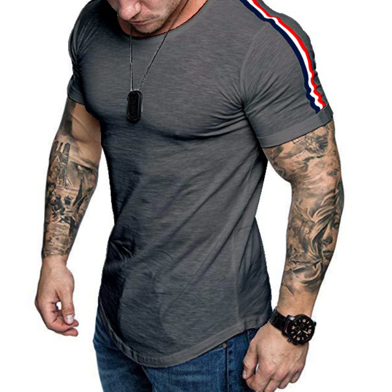 

Lovely Sportswear Patchwork Dark Grey T-shirt