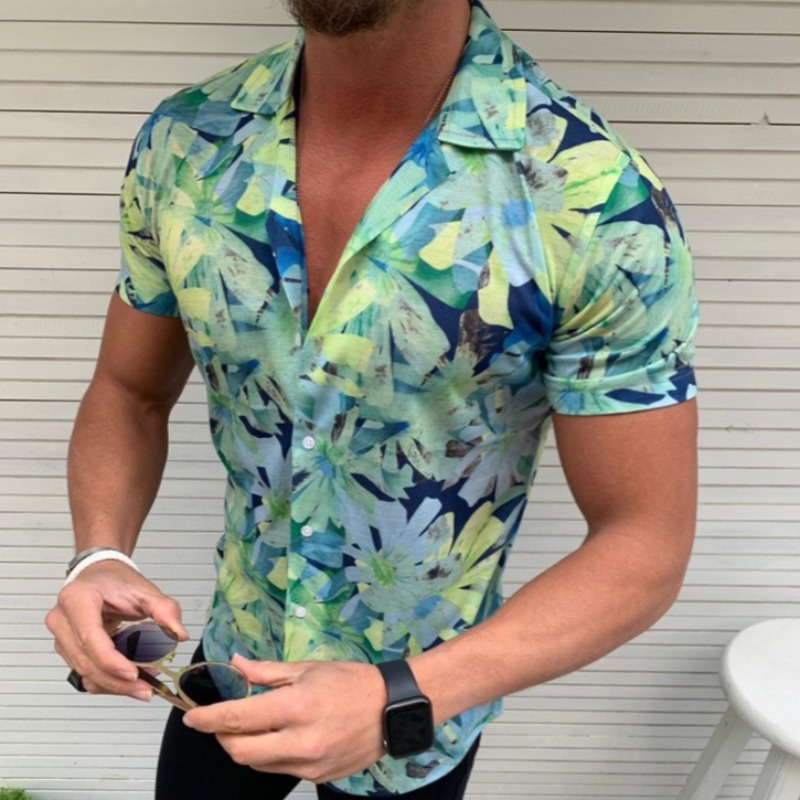 

Lovely Stylish Print Green Shirt
