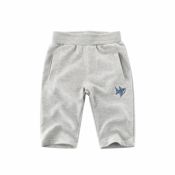 Lovely Trendy Embroidered Design Grey Boy Shorts