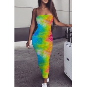 Lovely Stylish Dew Shoulder Print Multicolor Ankle