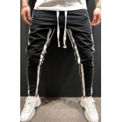 Lovely Sportswear Patchwork Black Pants