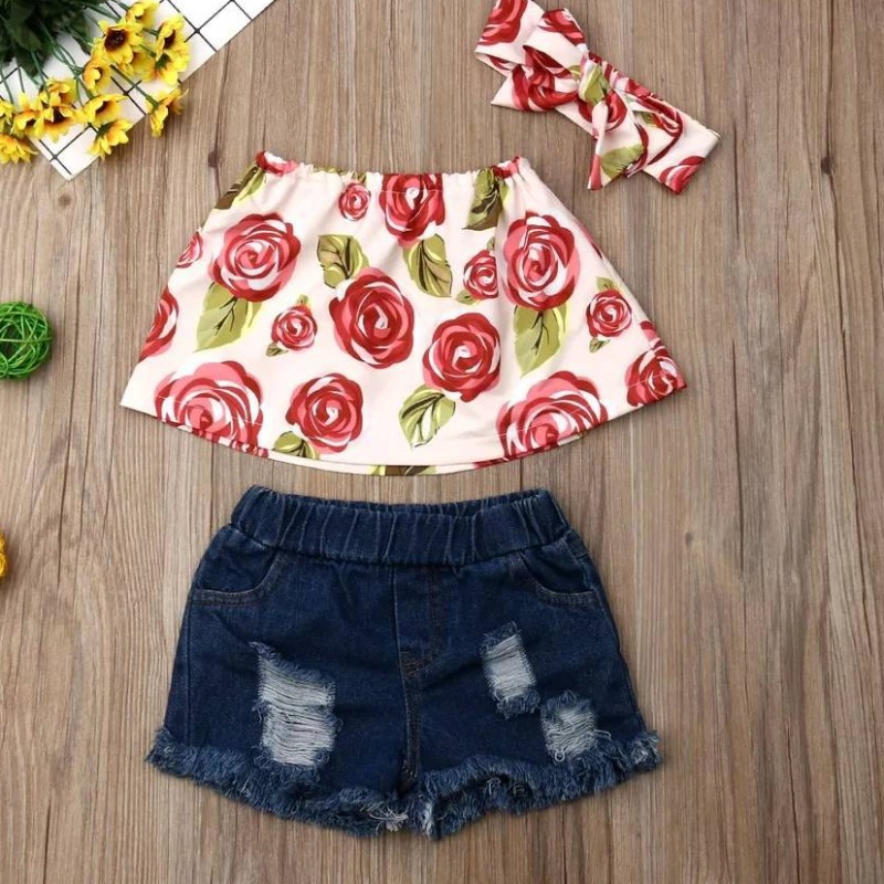 

Lovely Trendy Print Pink Girl Two-piece Shorts Set