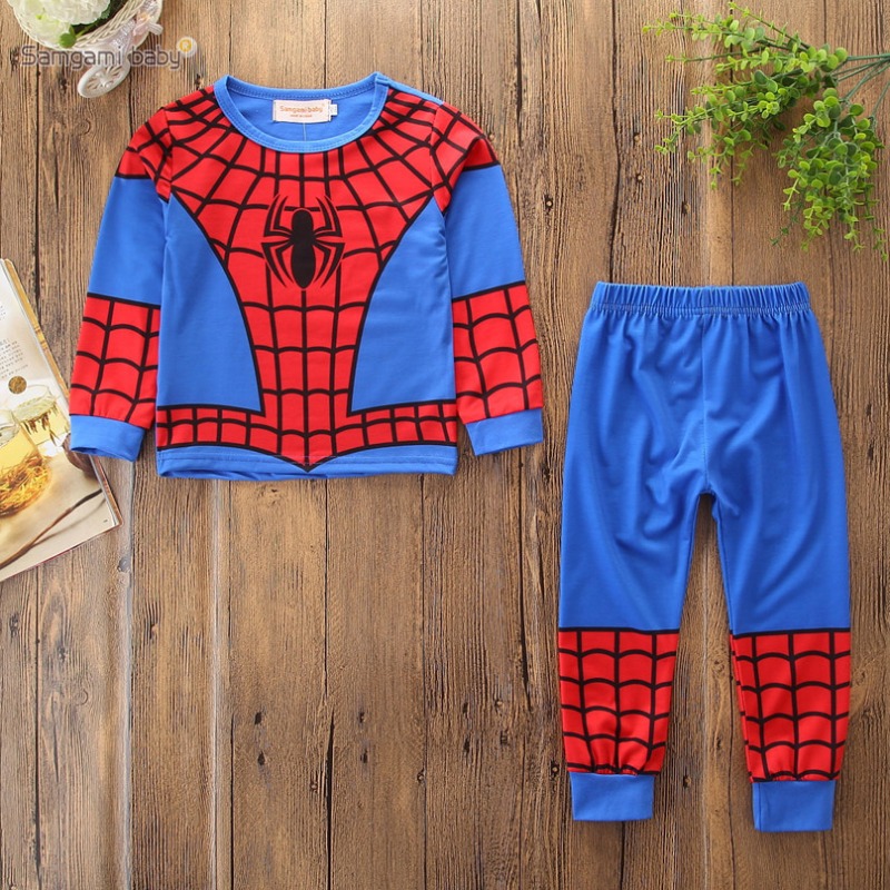 

Lovely Trendy Patchwork Blue Boy Two-piece Pants Set