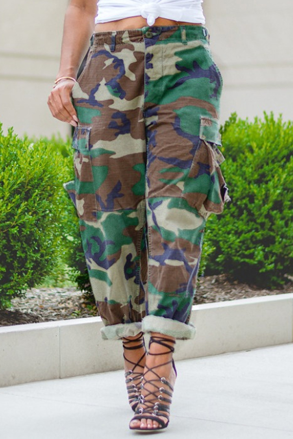 

Lovely Leisure Camo Print Pants
