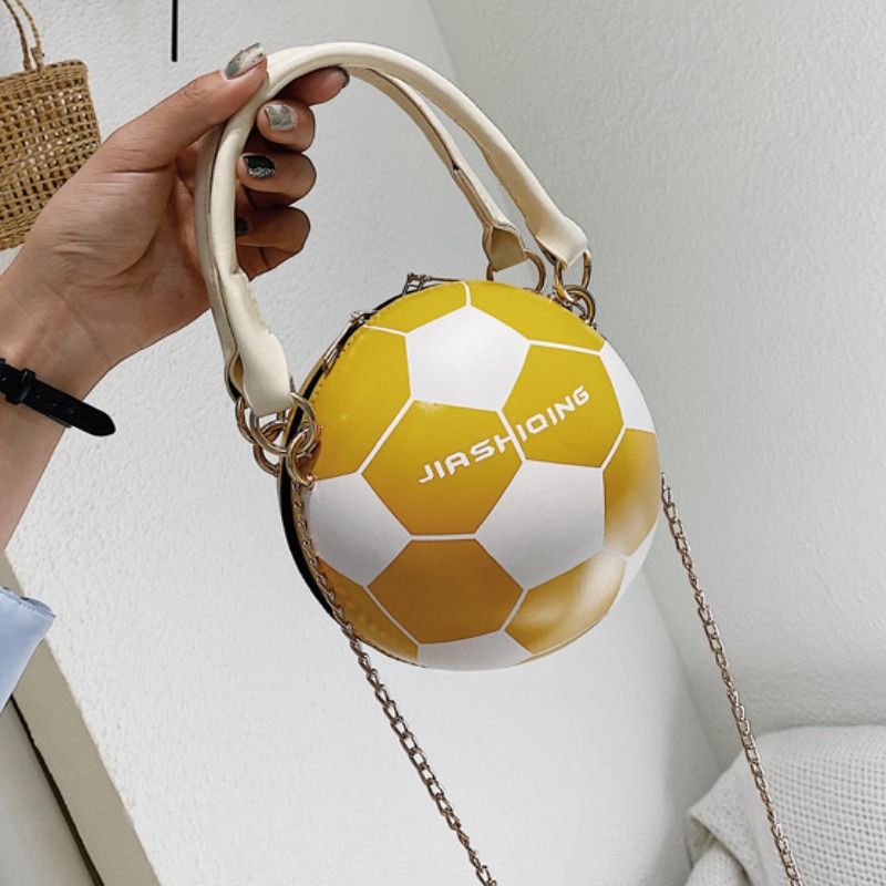 

Lovely Chic Football Yellow Crossbody Bag