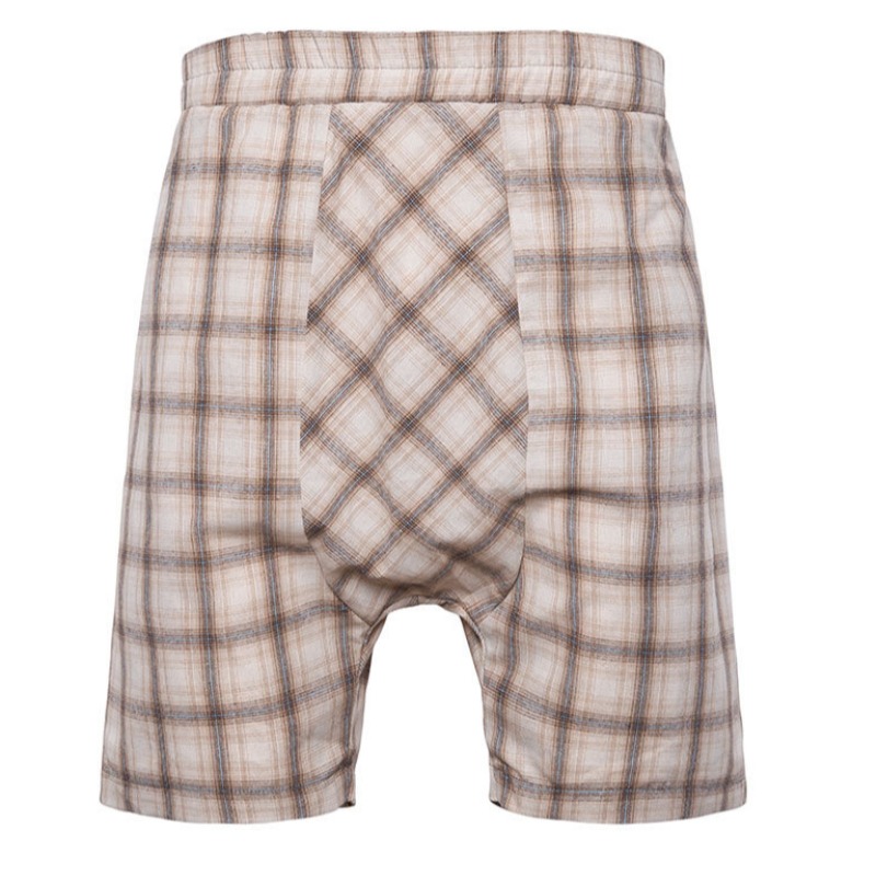 

Lovely Stylish Grid Beige Shorts
